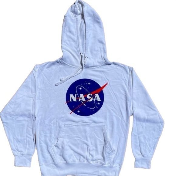 URBAN OUTFITTERS UNISEX NASA HOODIE WHITE - Picture 4 of 7